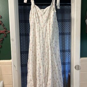 White floral dress size M